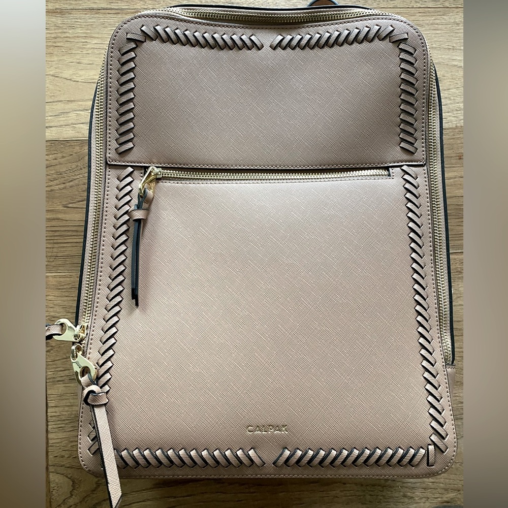CALPAK | Kaya Laptop Backpack (Caramel/Tan) + Dust Bag